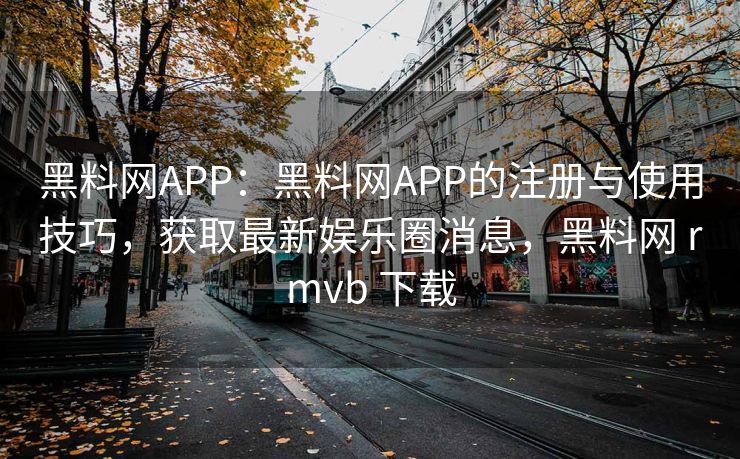 黑料网APP：黑料网APP的注册与使用技巧，获取最新娱乐圈消息，黑料网 rmvb 下载